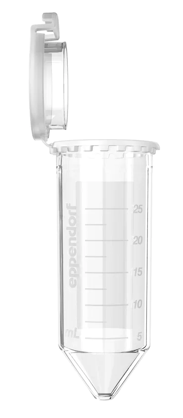 艾本德Eppendorf Conical Tubes 25 mL 帶鎖扣蓋 SnapTec?, 25 mL, 無菌、無熱原, 無RNase和DNase, 無DNA, 無色, 150 個(gè) (6 包 × 